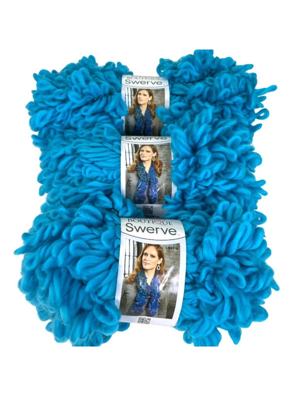 Swerve Yarn Blue Bayou Red Heart Boutique 3 Skeins #6 Super Bulky 11yds each